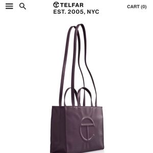 Telfar Mediun Shopping Bag Eggplant
